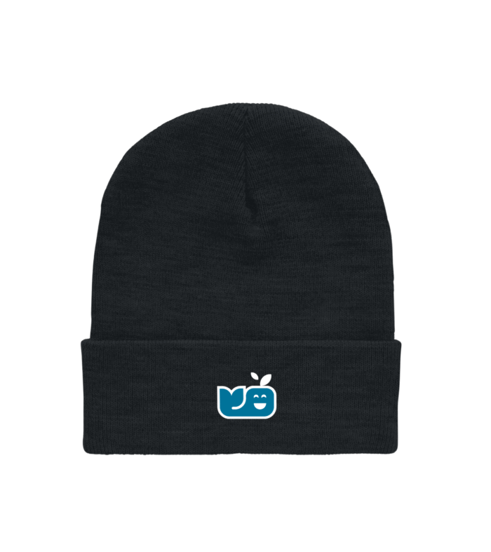 Bonnet en polyester recyclé brodé - NOIR - Broderie