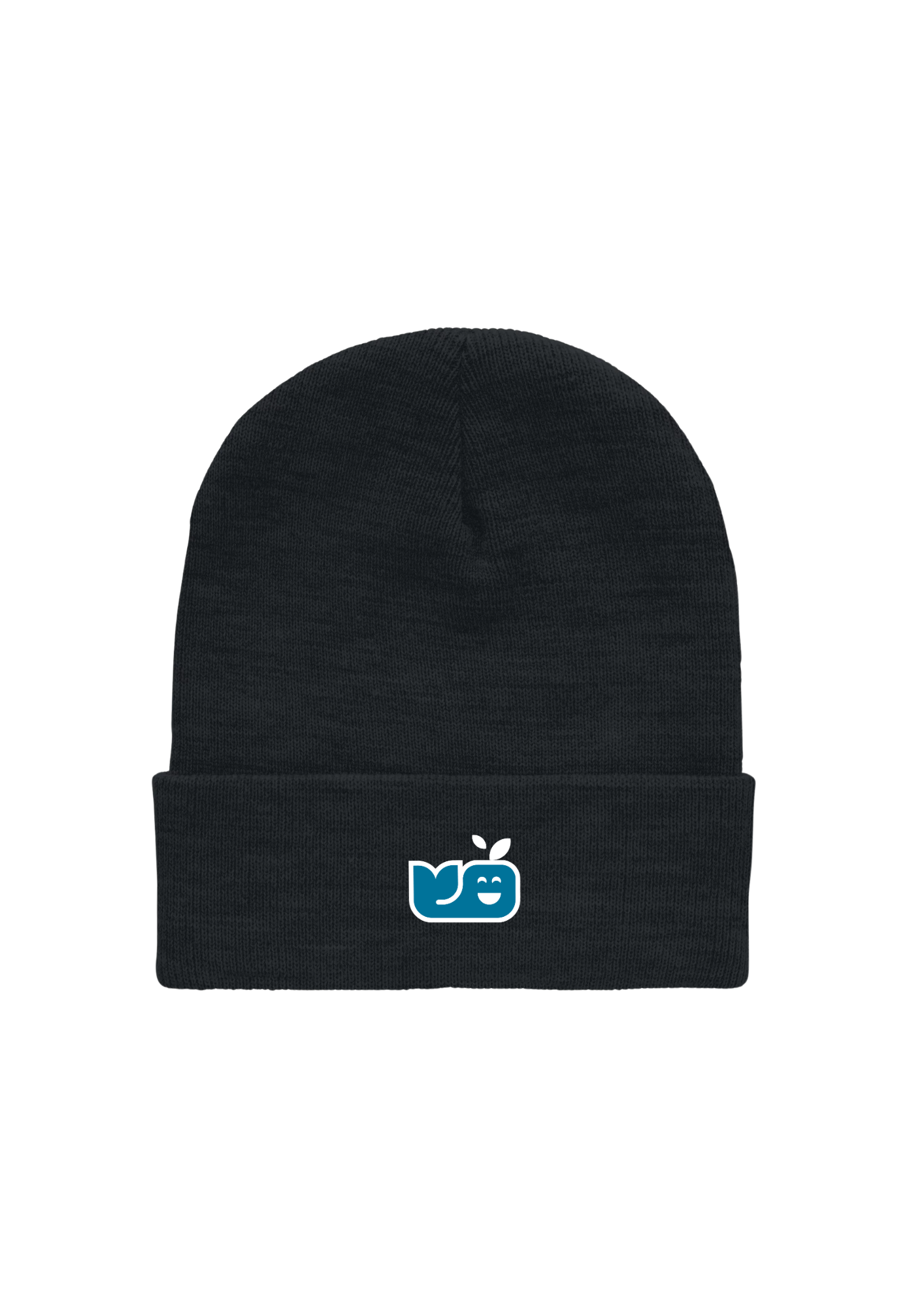 Bonnet en polyester recyclé brodé - NOIR - Broderie